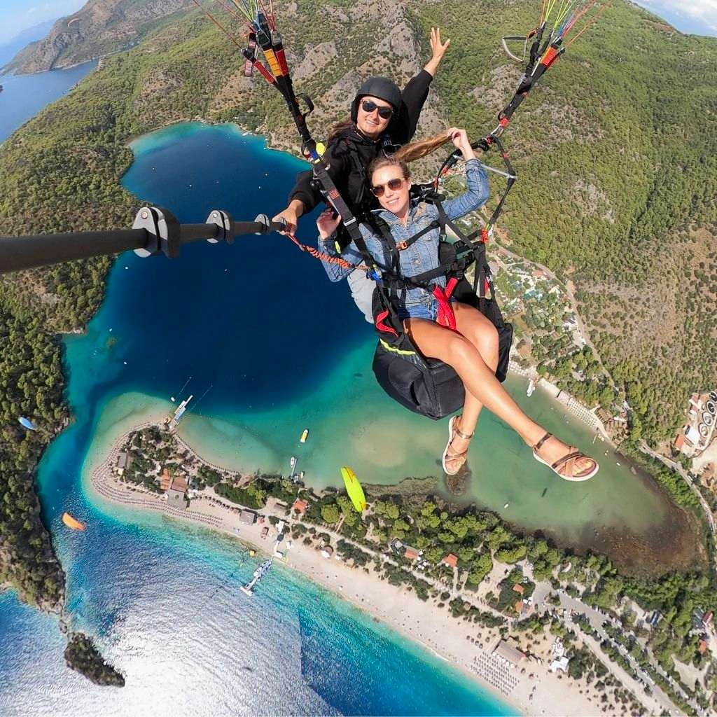 fethiye yamaç paraşütü kadın pilot fiyatı 220 usd